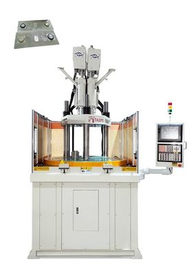 Machine de moulage par injection à double couleur verticale de 120 tonnes pour le couvercle de la batterie de nouvelle énergie