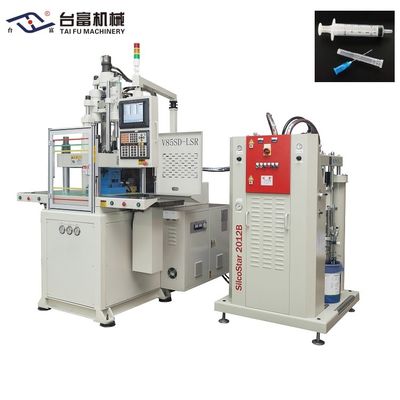 Machine de moulage par injection LSR à double glissade verticale pour bouchons de silicone de seringue