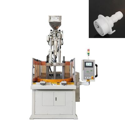 Machine de moulage par injection de plastique verticale rotative économe en énergie pour l'eau du connecteur de tuyau