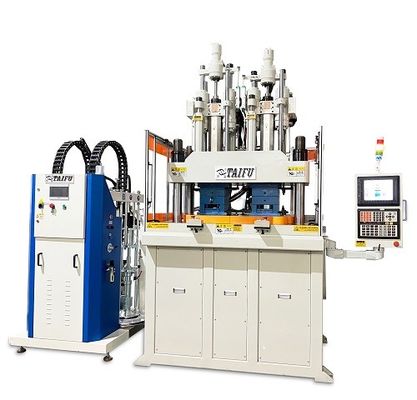 Machine de moulage par injection de silicone LSR à deux couleurs de 120 tonnes avec table rotative