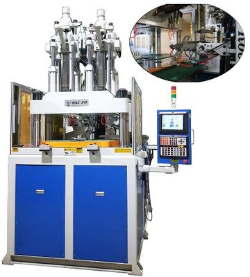 Machine de moulage par injection à vis à deux couleurs avec table rotative