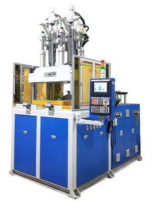 Machine de moulage par injection à vis à deux couleurs avec table rotative