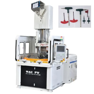 Machine de moulage par injection de table en plastique rotative verticale de 85 tonnes utilisée pour les clés Allen
