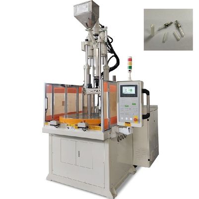 Machine de moulage par injection de plastique rotatif vertical de 55 tonnes pour composants électroniques