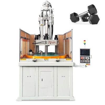 Machine de moulage par injection de plastique à table rotative verticale de 200 tonnes utilisée pour les haltères