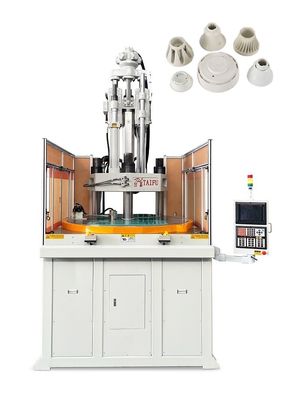 Machine de moulage par injection verticale à lampe à LED avec table tournante