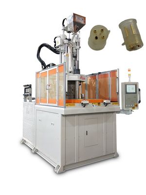 Machine de moulage par injection à table rotative verticale de 120 tonnes utilisée pour la prise électrique