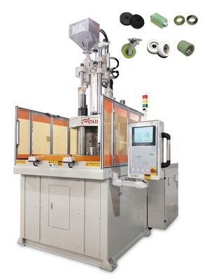 Machine de moulage par injection à poulie en plastique à table rotative verticale 160 tonnes