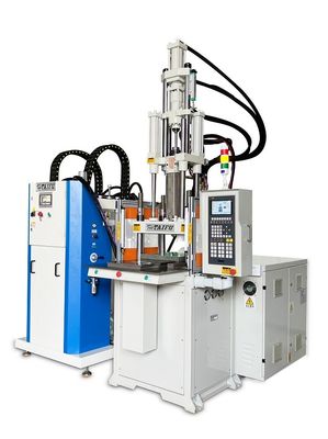 Machine de moulage par injection de caoutchouc de silicone liquide de 55 tonnes avec système d'alimentation