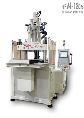 Machine de moulage par injection verticale à glissade unique de 120 tonnes avec porte de sécurité en tôle bleue