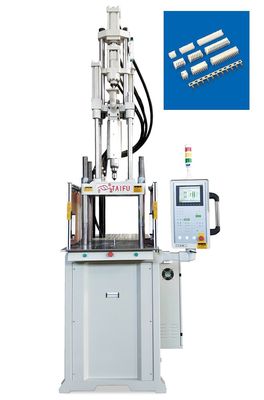 Machine de moulage par injection à haute vitesse verticale en plastique de 55 tonnes, très précise et durable