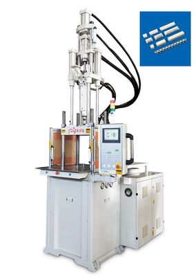 Machine de moulage par injection à haute vitesse verticale en plastique de 55 tonnes, très précise et durable