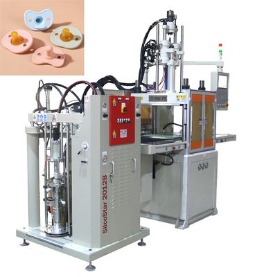 Machine de moulage par injection de silicone verticale LSR efficace et précise pour sucette de bébé