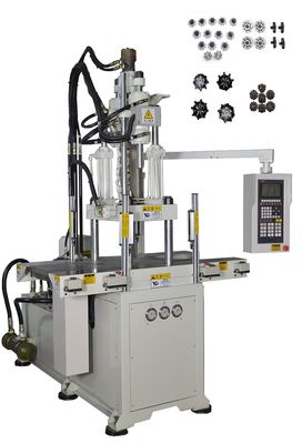 Machine de moulage par injection verticale de plastique de 55 tonnes à double glissement