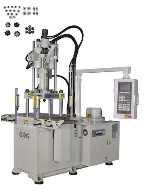 Machine de moulage par injection verticale de plastique de 55 tonnes à double glissement