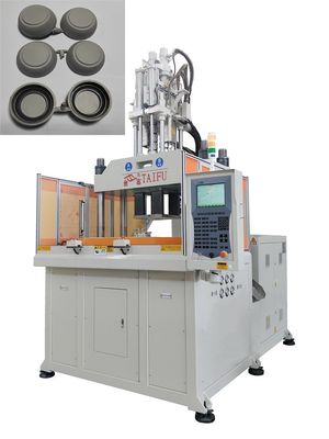 Machine de moulage par injection à double couleur verticale de 120 tonnes à haut rendement pour le couvercle de tasse