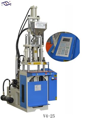 Machine de moulage par injection de plastique verticale de petite taille de 25 tonnes pour prises électriques