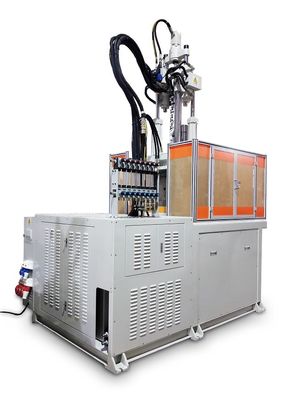 Machine de moulage par injection verticale rotative à haute efficacité 120 tonnes