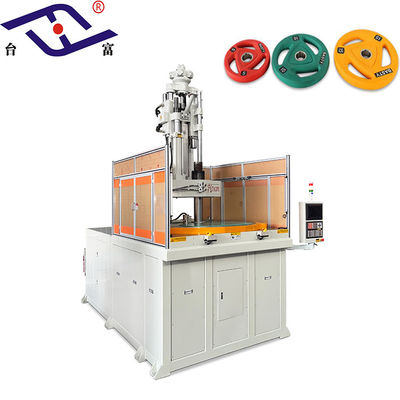 Machine de moulage par injection verticale rotative à haute efficacité de 200 tonnes pour barbelles