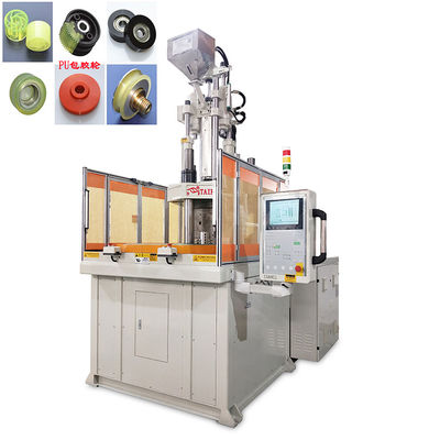 Machine de moulage par injection verticale rotative de haute précision de 120 tonnes pour roue enduite de caoutchouc