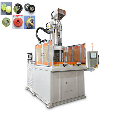 Machine de moulage par injection verticale rotative de haute précision de 120 tonnes pour roue enduite de caoutchouc