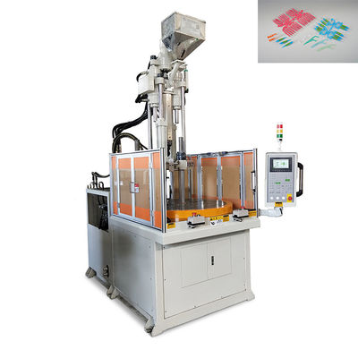 Machine à moulage par injection de plastique rotative verticale de 55 tonnes utilisée pour le fil dentaire