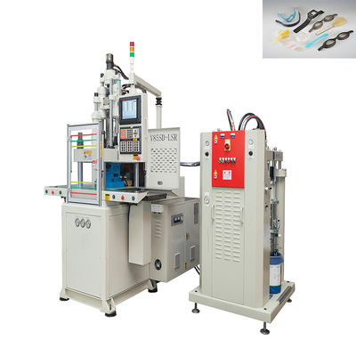 Machine de moulage par injection verticale à double glissement LSR de 85 tonnes utilisée pour les bandes de silicone
