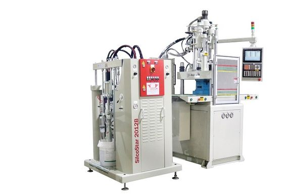 Machine de moulage par injection verticale à double glissement LSR de 85 tonnes utilisée pour les bandes de silicone