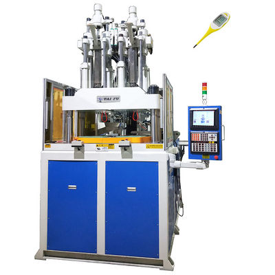 Machine de moulage par injection verticale à deux couleurs de 120 tonnes pour la fabrication de thermomètres