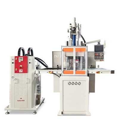 Machine de moulage par injection de silicone LSR verticale pour moule à glaçons en silicone à double glissement