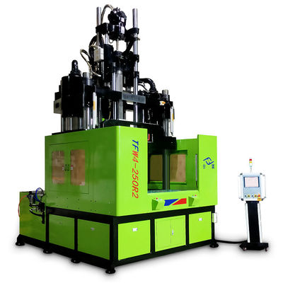 Machine de moulage par injection verticale rotative de 250 tonnes à banc de travail bas pour la fabrication de filtres
