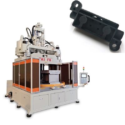 Machine de moulage par injection verticale de 200 tonnes pour la fabrication d'un support de fusible avec table de travail basse