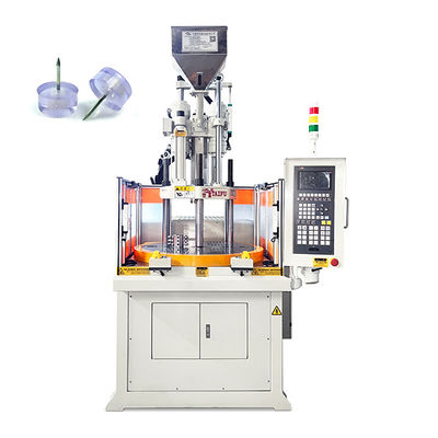 Machine de moulage par injection de plastique rotatif verticale à haut rendement pour la fabrication de taches