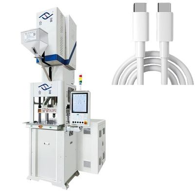 Machine de moulage par injection de plastique hybride électrique à huile verticale pour câble de données USB