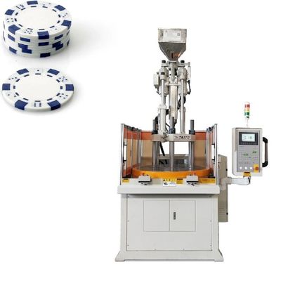 Machine de moulage par injection de plastique rotatif vertical pour la fabrication de jetons de poker