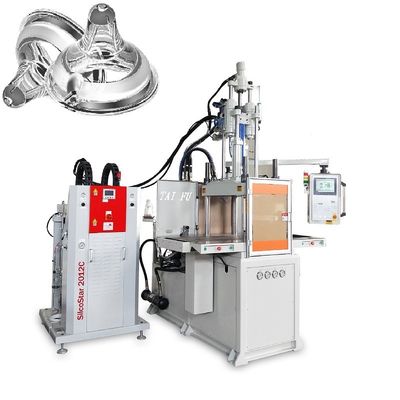 Machine de moulage par injection de silicone liquide à double glissement pour sucette pour enfants