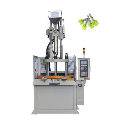 Machine à moulage par injection de plastique rotative verticale de 55 tonnes pour la fabrication de vis