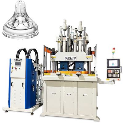 Machine de moulage par injection verticale en silicone liquide à double couleur pour sucette pour bébé