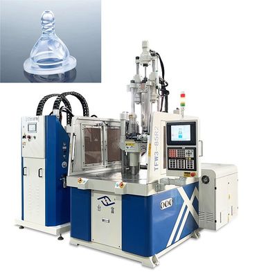 Machine de moulage par injection rotative à banc de travail bas vertical LSR pour sucette pour bébé