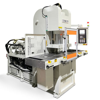 Machine de moulage par injection verticale à double glissement à haute efficacité pour prise