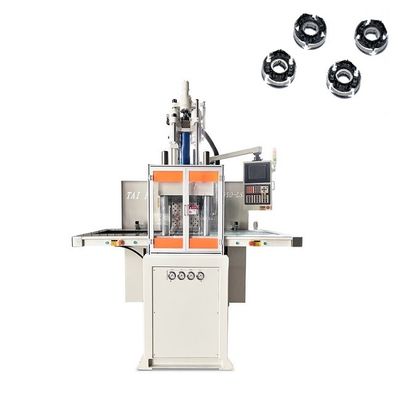 Machine de moulage par injection verticale en plastique à double glissement pour insertion filetée