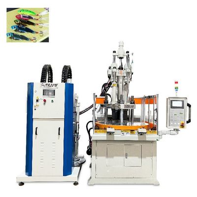 Machine de moulage par injection verticale en silicone liquide de 55 tonnes pour la fabrication de produits d'appâts de pêche