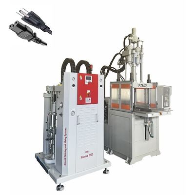 Machine de moulage par injection de silicone liquide à glisser unique de 85 tonnes pour la fabrication de câbles de courant alternatif