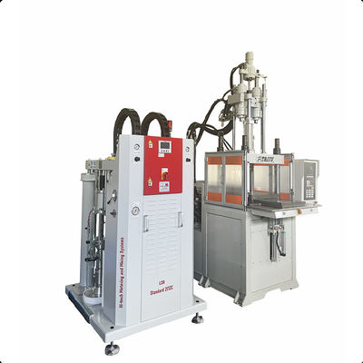 Machine de moulage par injection verticale à double glissement de 85 tonnes pour la fabrication de plateaux de glace en silicone